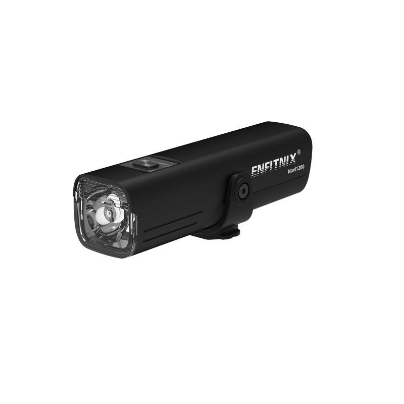 Navi1200 English Hero USB Rechargeable Bike Headlight - High-Beam Night Riding Flashlight