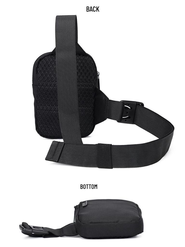 Men's Fashionable Mobile Phone Crossbody Bag - Casual Japanese Style, Lightweight, Simple Shoulder Bag