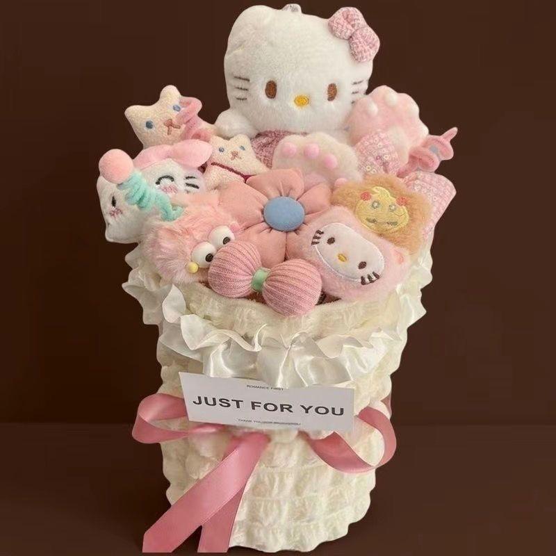 

Мультяшный букет Hello Kitty - Идеальный подарок на день рождения для девушки, лучшего друга или ребенка Blue Kitty