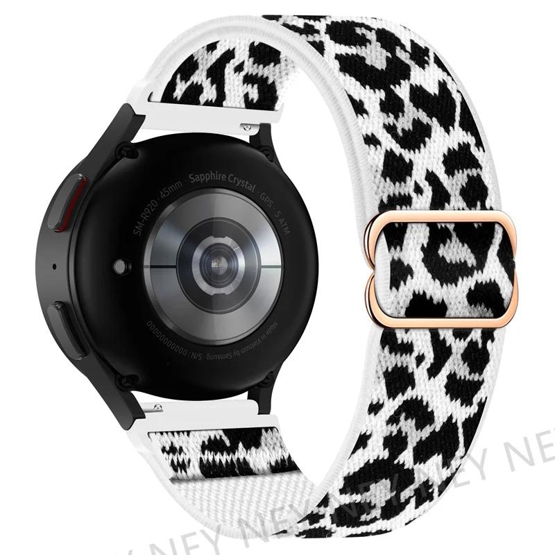 Elastic Shiny strap For Samsung Galaxy Watch 6/5/pro/3/4/classic/Active 2 20mm/22mm Bohemian Pride bracelet Huawei GT 3-2-e band