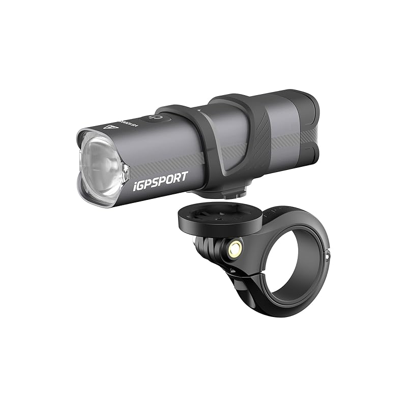 iGPSPORT VS1200S Bicycle Light, Smart Road Bike Light with 1200 Lumens, 5000mAh Large Capacity, Auto On/Off  Remote Control, Battery Level and