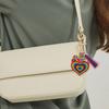 Adorable Heart Key Accessory Playful Tassels Accent Wonderful For Couples Lovers