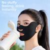 Modische Eis-Seide Sonnenschutzmaske Atmungsaktiv Staubdicht Anti-UV Nackenschal Sonnenschutz Verstellbar Sonnenschirm Gesichtsmaske Sommer