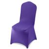 50 Pcs Purple Chair Covers, Polyester Spandex Chair Cover, Stretch Slipcovers for Wedding Party Dining Banquet Flat-Front Chair Covers, Fits Chair