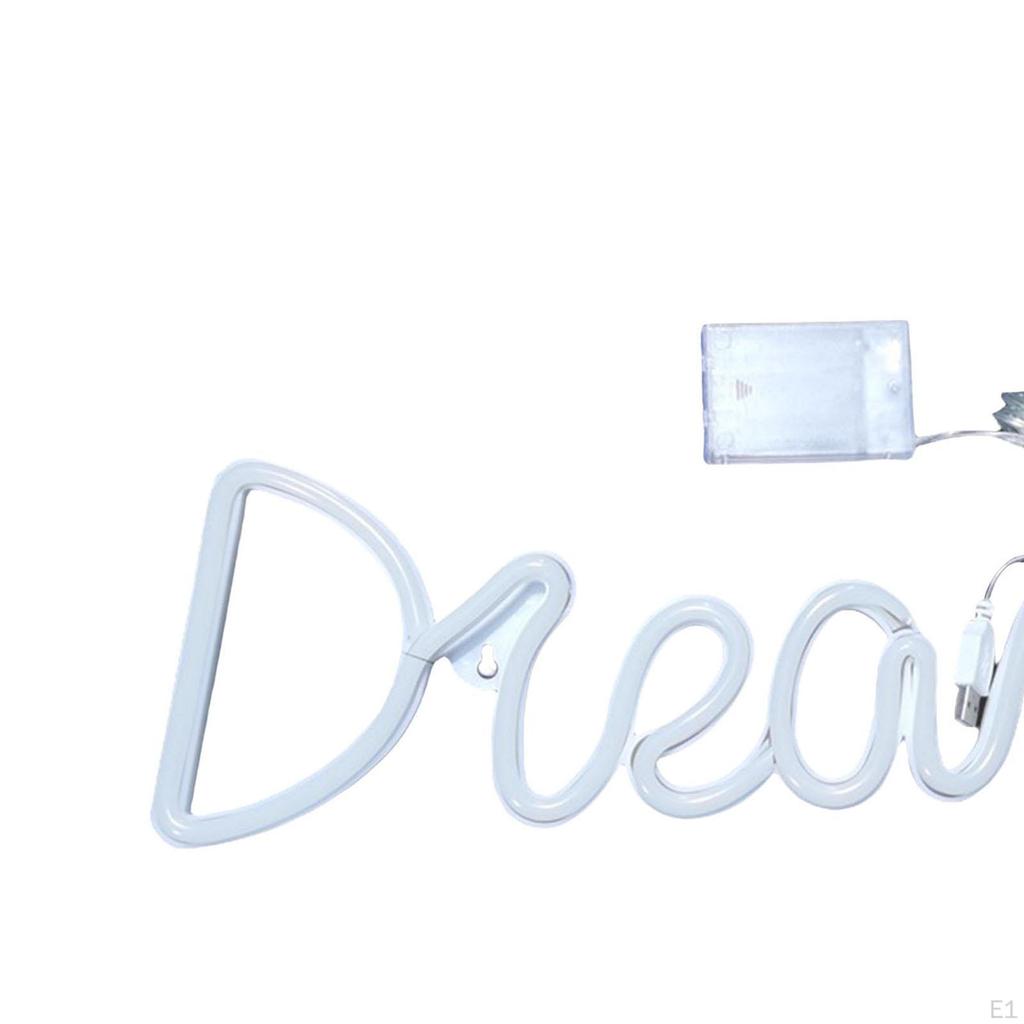 LED Sign Light Neon Lights Decor Wall Hanging Nightlight Lamp Fixture Lighting for Home, Dinner,