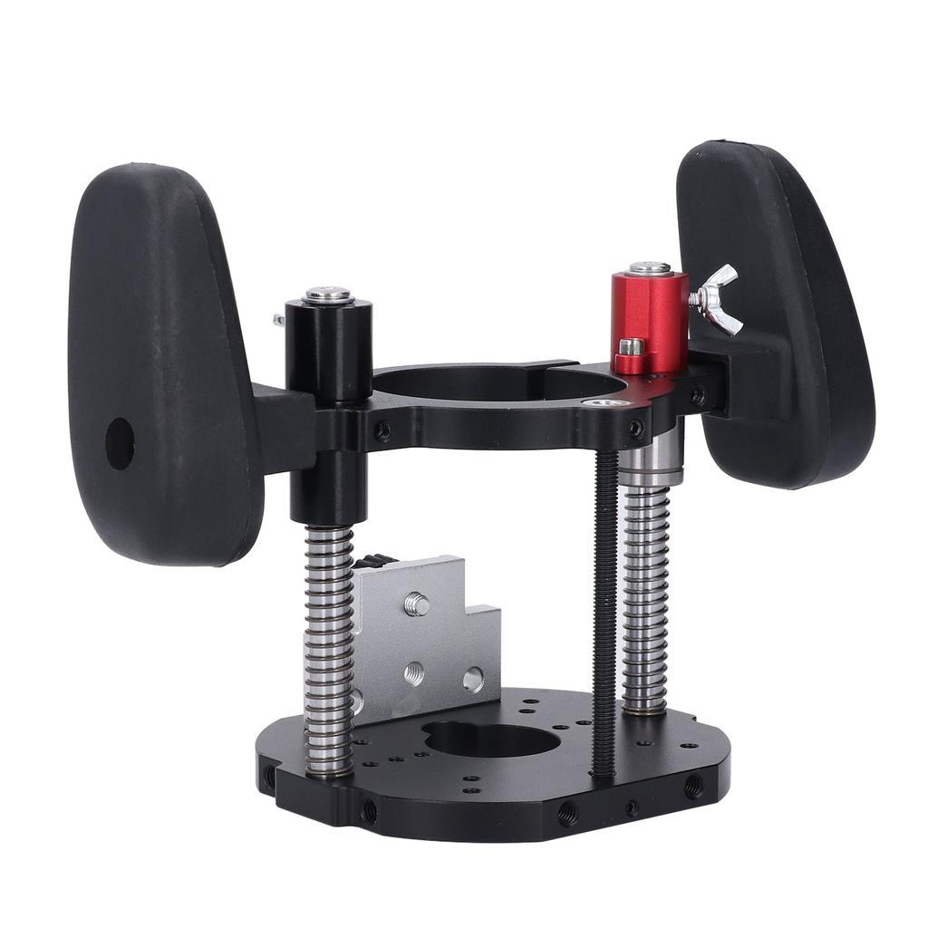 Router Lift System 63.5-65mm Adjustable Aluminium Alloy Router Table Lifting System Base for Woodwor