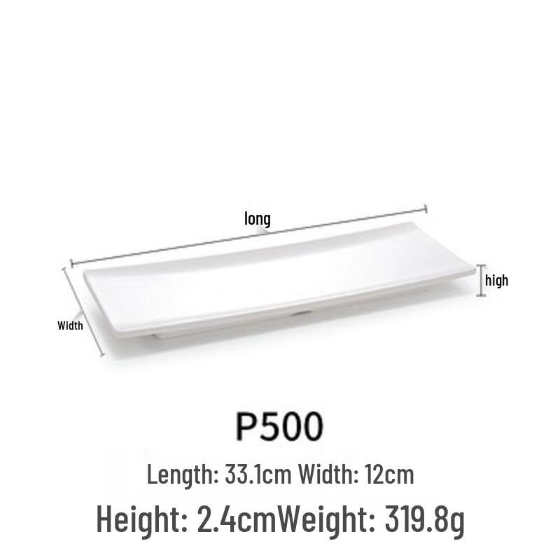 ZISIZ Melamine Rectangular Flat Plate