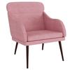 351439 vidaXL Fauteuil Rose 63x76x80 cm Velours