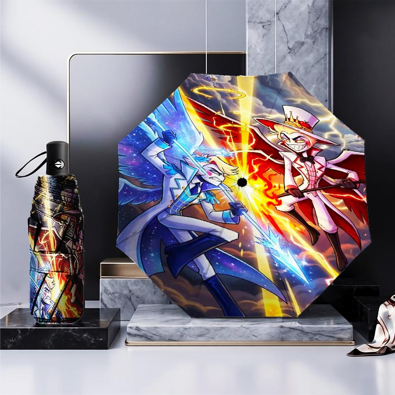Fantasy Creatures Hotel Umbrella Folding Umbrella, Automatic Umbrella 8-Frame for Travel, Camping Use Gift for Halloween Christmas