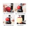 Pelapatate Elettrico Automatico Rotante Pelapatate per Mele Pelapatate per Patate Taglierina Automatica per Frutta e Verdura Strumento per Sbucciare da Cucina 1 Pezzo - Nero