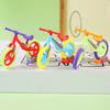 12Pcs DIY Mini Bicycle Assembly Toy Plastic Bicycle Model Educational Simulation
