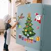 Magnetic Christmas Tree For Refrigerator Door Decor Snow Doll Snow Magnet Fridge Magnet for Xmas New Year's Kitchen Decoration