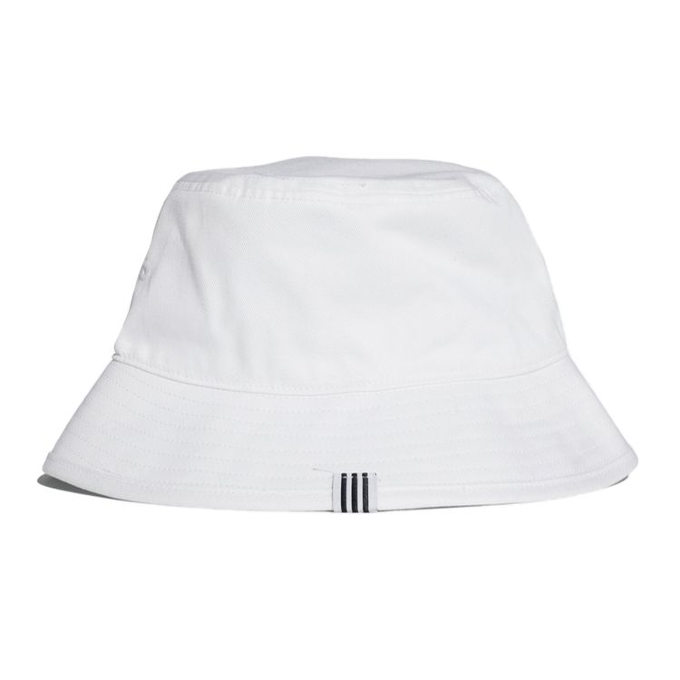 Adidas Originals Trefoil Logo Embroidered Cotton Fisherman Hat Unisex Hats White BK7350
