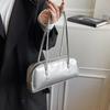 New High-end Underarm Bag Vintage Style Women's Shoulder Bag PU Commuter Tote Bag Fashion Solid Color Handbag