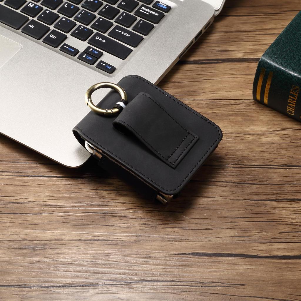 Leren magnetische riemclip telefoonhoesje heren heuptas voor Samsung Z Flip6 Flip5 Moto Razr Oppo Vivo Tecno Honor Galaxy Flip 6 5 4 3 holster pouch cover