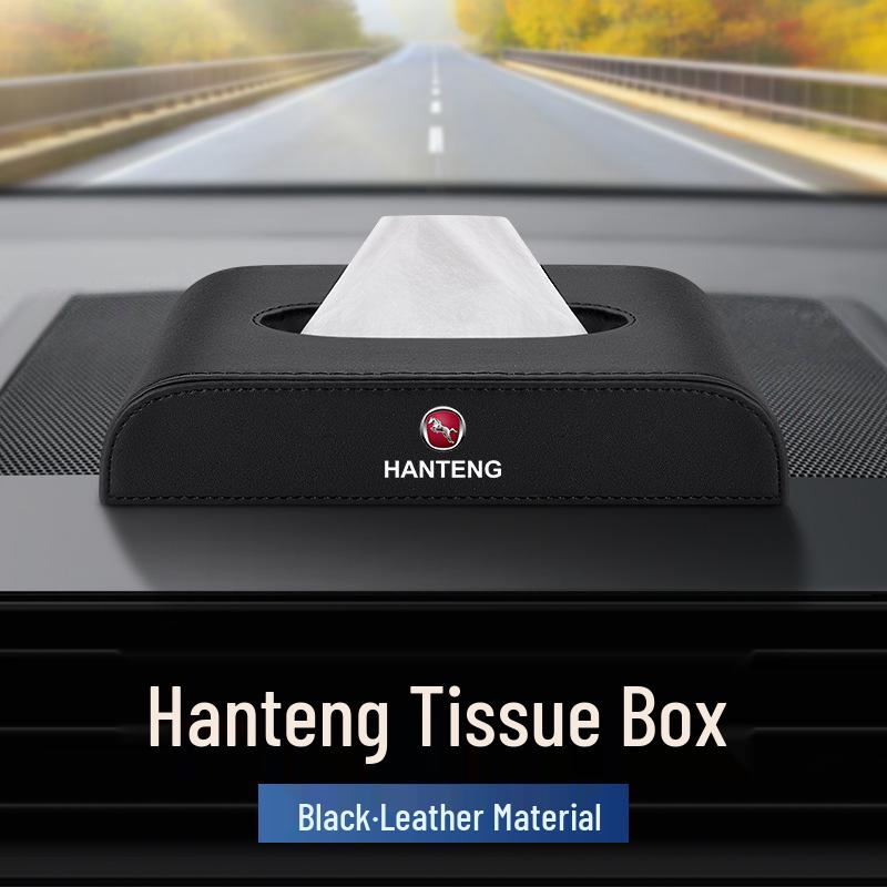 

Fits Hanteng X Series (X7, X5, Xingfu e+, New Energy, V7, X8, RED01) Leather Car Tissue Box Interior Accessory