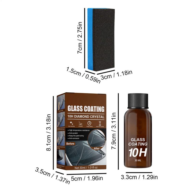 Powłoka szklana 10H do samochodu Odporna na zarysowania Super hydrofobowy zestaw powłoki szklanej Materiał nanokrzemianowy Zestaw do pielęgnacji samochodu i polerowania