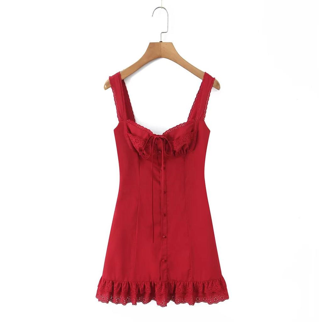 2025 Resort Style Women's Camisole Dress: Popular Summer Short Skirt