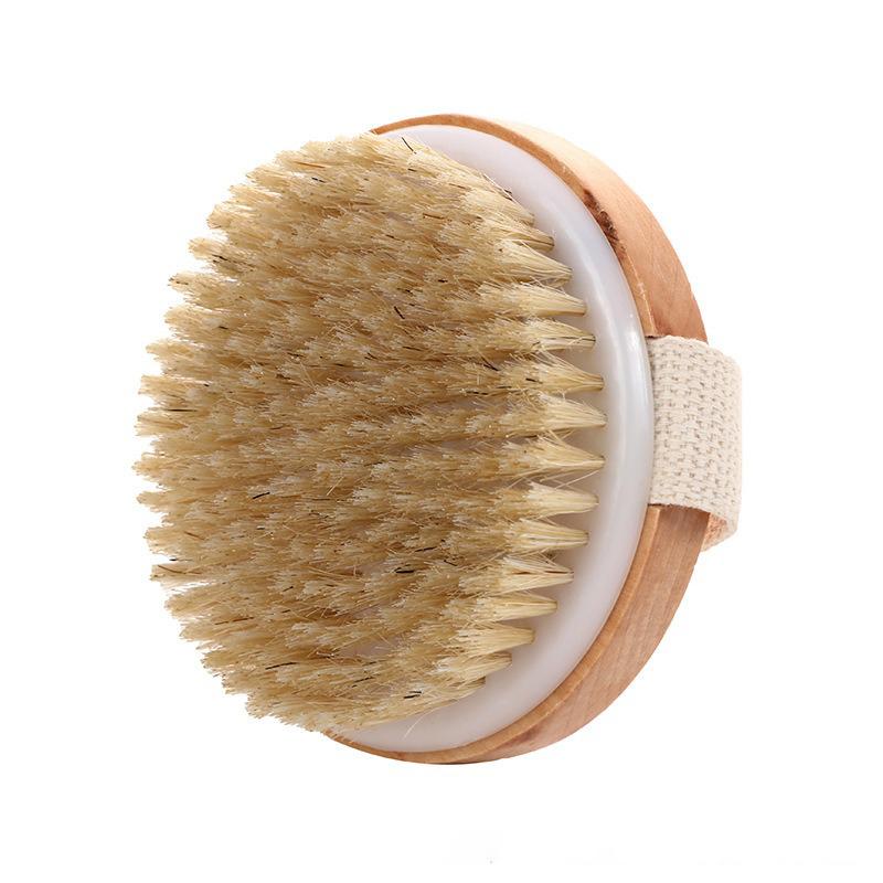 Shower Brush for The Back Handheld Dry Brushing Body Exfoliating Brush Bathroom Cellulite Back Bath Massage Brush