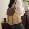Women's Straw Backpack Summer Boho Bohemian Hollow Shoulder Bag Hobo Crochet Woven Travel Bags for Women Knitted Beach Back Pack