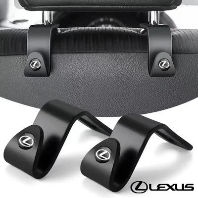 2Pcs Car Headrest Hooks Hanger Back Organizer Holder For F SPORT ES RX NX LS UX LM LX GX LC RZ IS CT GS RC HS SC TX LBX IS