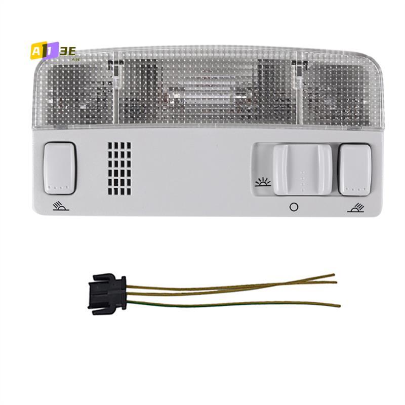 A03E-Gray Overhead Interior Reading Lamp+Wire 1TD947105 For VW Golf MK4 Bora Passat Skoda Seat Car Dome Light 3B0 947 105 C