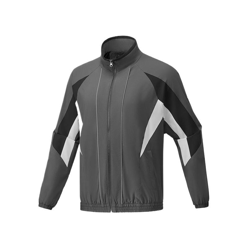 Skechers Fashionable Comfortable Versatile Soft High Neck Jacket Unisex Jacket Oyster-Black P225U113-02KY XS