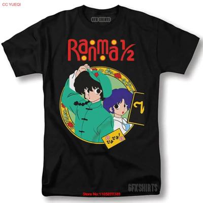 Ranma 1 2 T Shirt Anime Manga Shampoo Rumiko Takahashi Girl Kawaii Vintage Washed Homme Fashion Streetwear Soft Slightly
