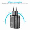 VAORLO 3A Charging Port Fast Charger 4 USB Port LED Light Quickly Charge EU US Plug 48W Charging