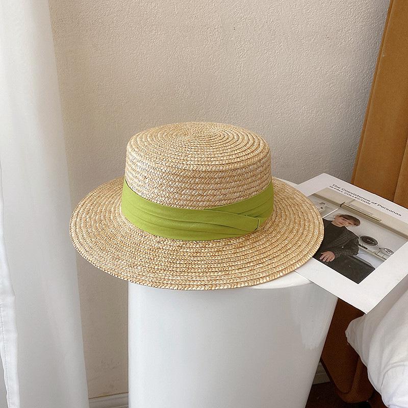 Hat Summer Sun Hat Women S Sun Protection Big Brim Hat Travel Beach Straw Straw Hat Women S Fashion Versatile Sun Hat M(56-58cm) жёлтый