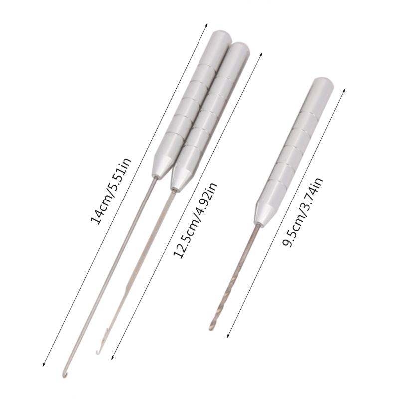 3 in1 Carp Fishing Rigging Baits Needle Baiting Rig Tool Fish Drill Easy to Use
