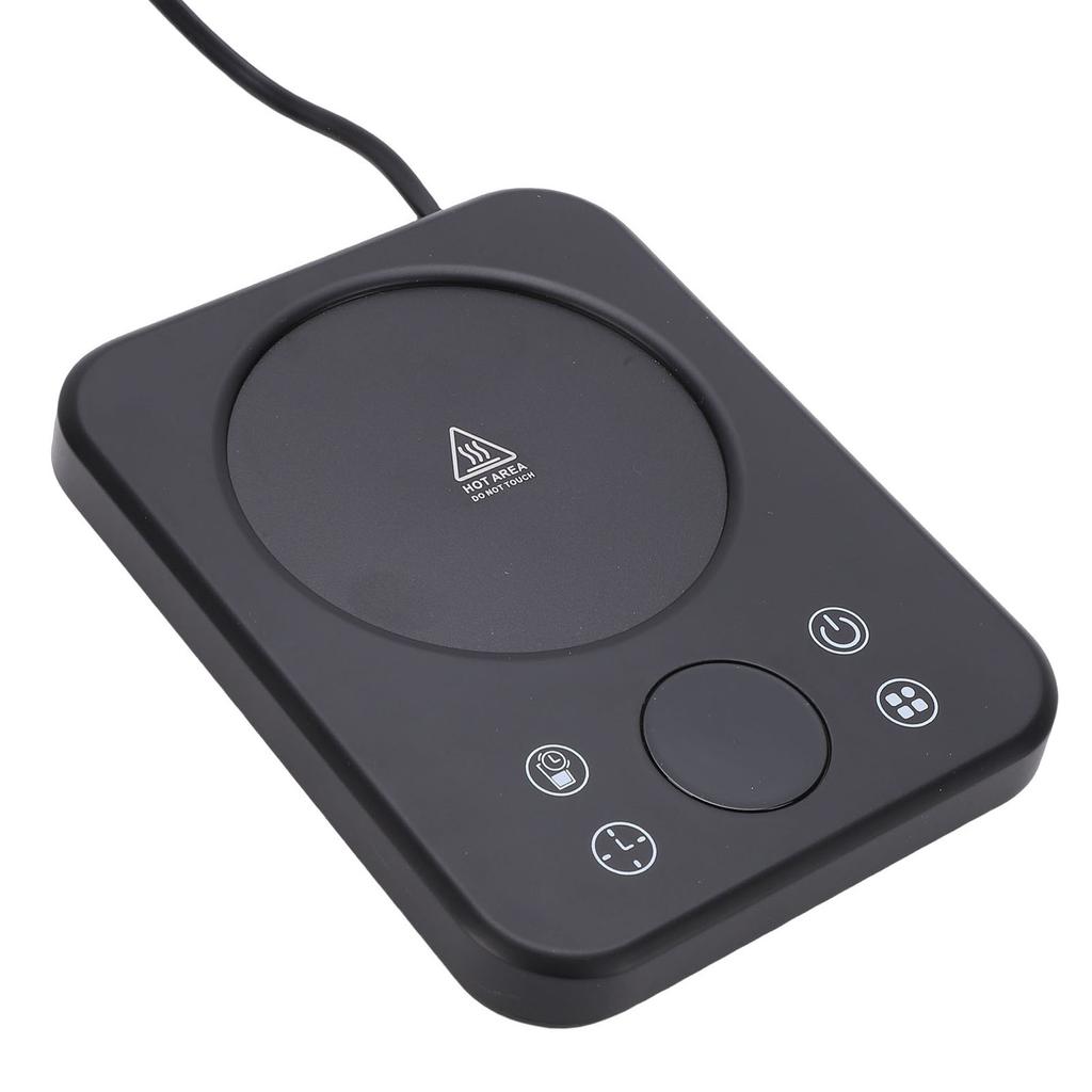 Підігрівач для кухля 36 Вт 9 налаштувань температури 12-годинний таймер Автоматичне вимкнення Електричний підігрівач для напоїв, чаю, води, молока