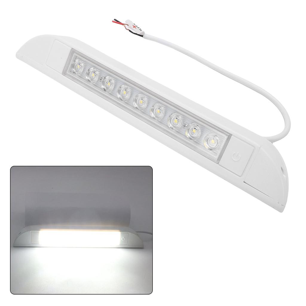 10 Inch RV LED Awning Porch Light 6000K Cool 12V 24V Down Angle Beam Utility Light Fixture for Truck Trailer Camping Car