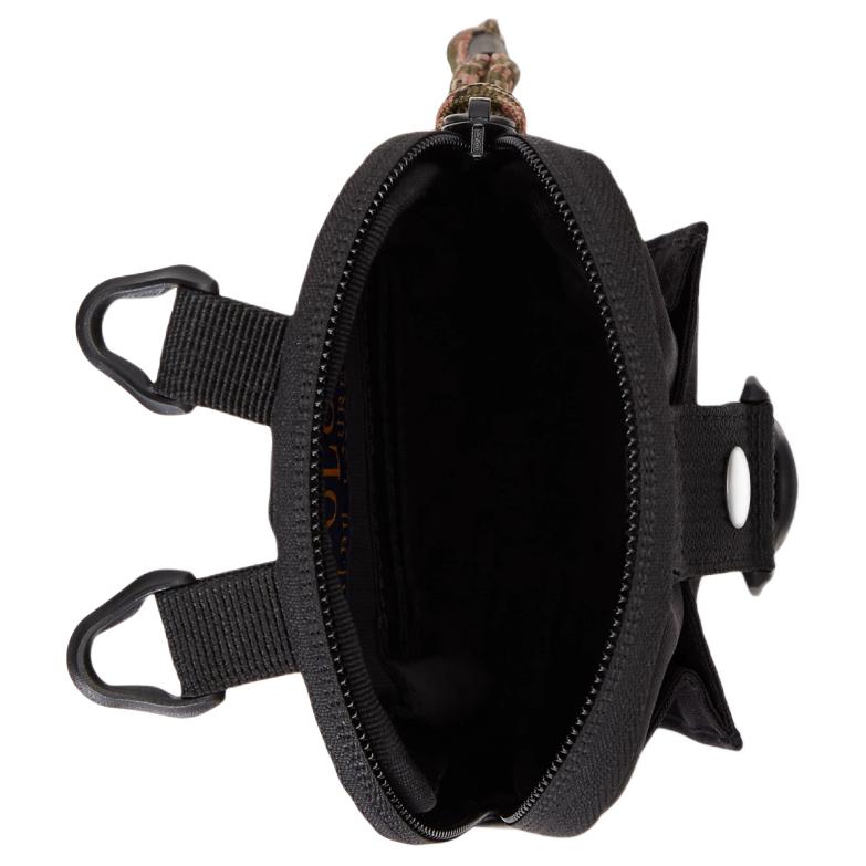 Polo Ralph Lauren Detachable Adjustable Shoulder Strap Top Zip Closure Iconic Pony Patch Fabric Phone Bag Men Bags Black MAPOBGS07120015