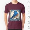 Bluebird Colour 03 T Shirt Big Size 100 Cotton Bluebird Bluebird Art Bluebird Watercolour Bluebird Design Bluebird Feathers