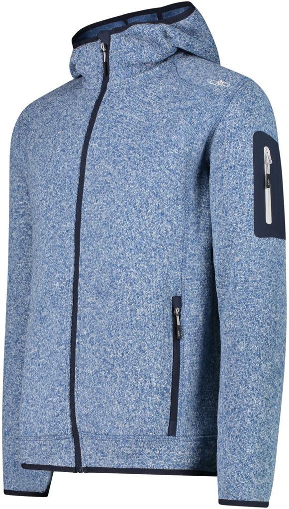 Куртка CMP Man Jacket Knitted Fix Hood (3H60847N) Knitted Fix Hood Jacket (3H60847N) dusty blue-stone