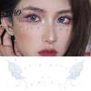 Butterfly Face Stickers Glitter Stickers, Waterproof Temporary Tattoos for Festival Party Stage Water Transfer Decals Makeup, Easy Application
