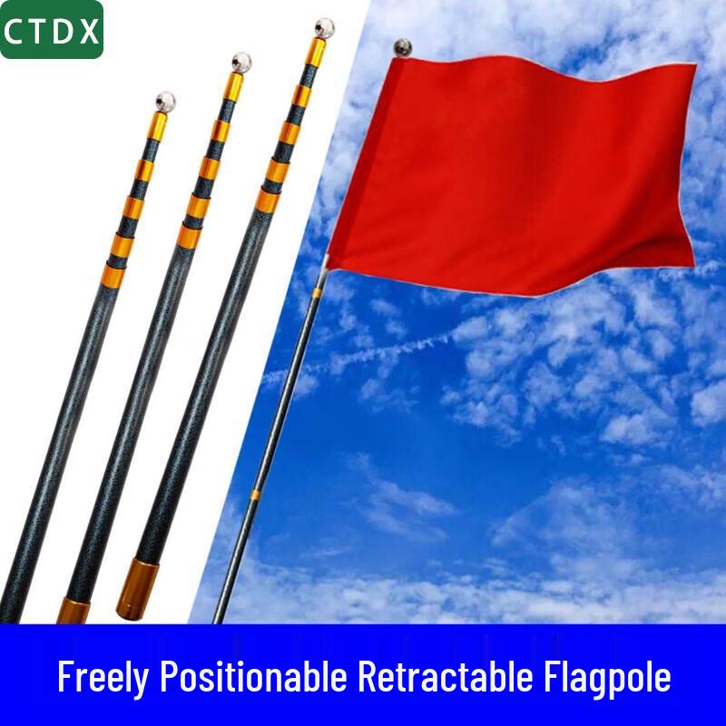 CTDX sklolaminátový teleskopický stožár na vlajku