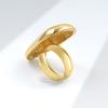 Punk Metal Glossy Irregular Geometric Finger Rings For Women Men Gothic Minimalist Fashion Jewelry Gifts