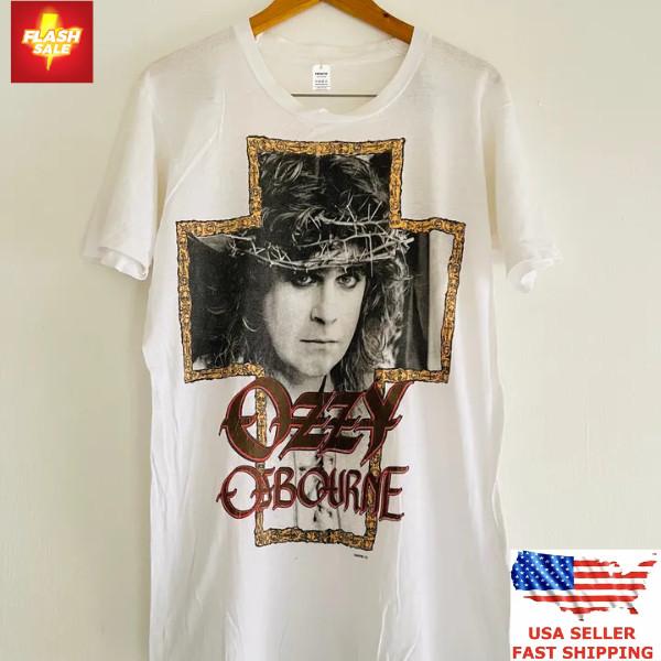 

New Apparel Vintage 80s Ozzy Osbourne 1988 Japan Tour Distressed T-Shirt Unisex T-Shirt XXXL