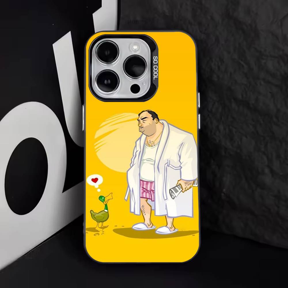 T-Tony S-Soprano Cool Phone Case For iPhone 17,16,15,14,13,12,11,Pro,Max,Plus,E,Air,Mini Black Tpu Cover