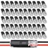 50 Piece LED Light Strip Connectors Electrical Wire Connectors with Locking Buckle Fasteners for Car Lighting Low-Voltage Decor