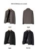 Men's Light Luxury Double-Sided Wool Coat - Short Lapel Autumn/Winter Jacket for Business Casual Wear
