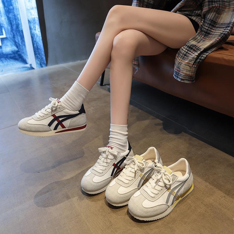 Lekkie damskie buty na grubej podeszwie, nowe, jesienne, wszechstronne, oddychające, casualowe, sportowe