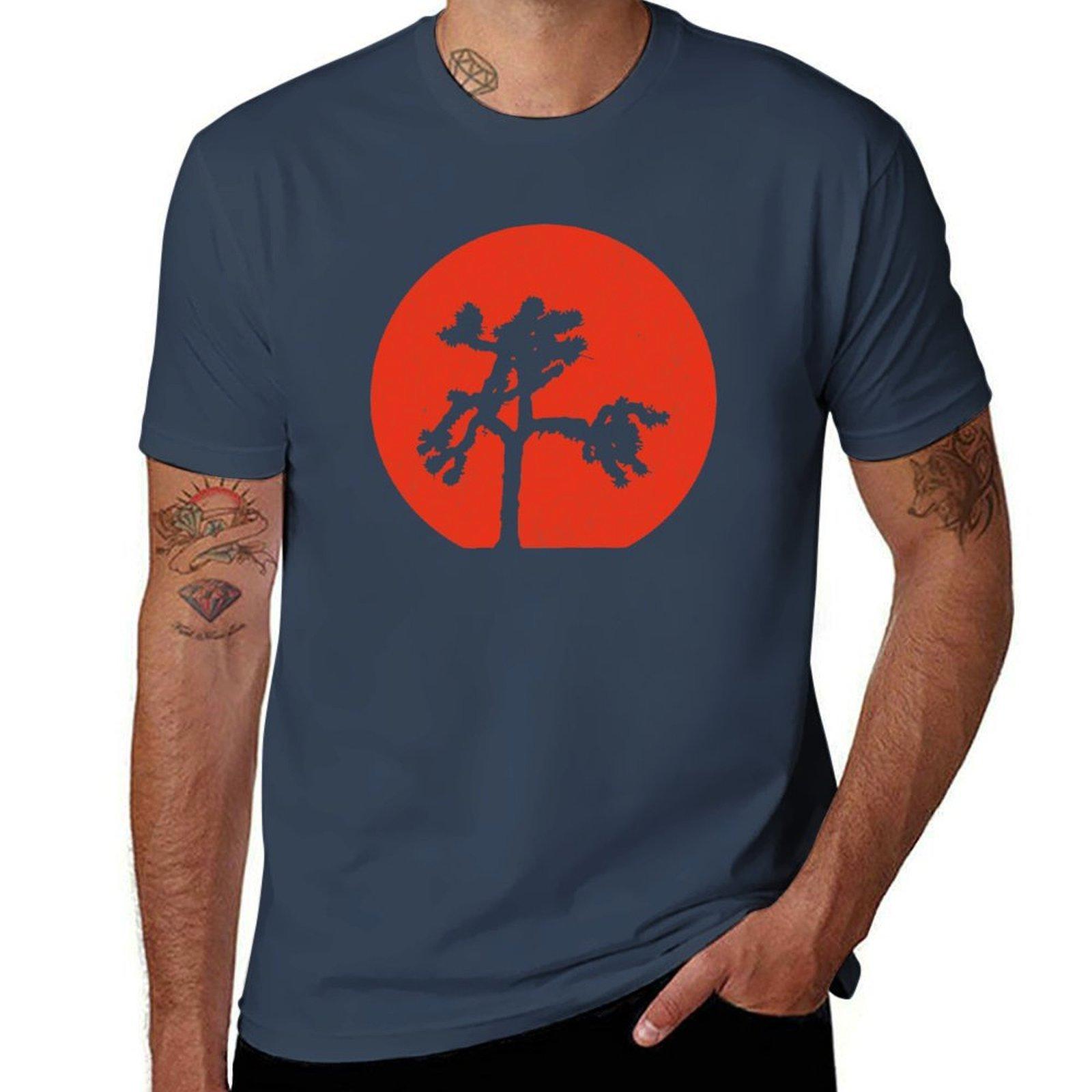 Joshua Tree Red Sky at Night TShirt Thanksgiving Casual Tee S