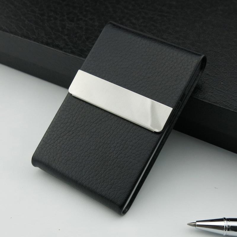 Portable Pu Leather Business Card Holder Available In Multiple Colors Suitable For Both Men And Women