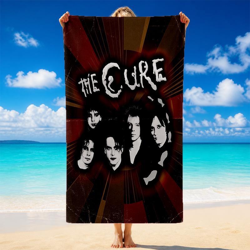The Cure Print Microfiber Beach Towel Sand?Resistant Lightweight Towel For Swimming Outdoor Travel Use