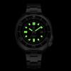 Qingxiya Men's Luminous Quartz Watch - Waterproof Stainless Steel Strap with Calendar