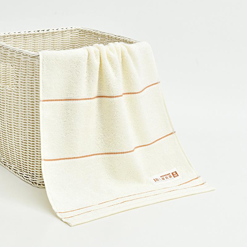 Jieliya Antibacterial Pure Cotton Face Towel, Soft & Thin, Solid Color, Adult Use