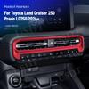 Fit For 2025 2024 Toyota Land Cruiser 250 1958 Prado LC250 Suede Front Air Conditioner Vent Outlet Covers Interior Decoration
